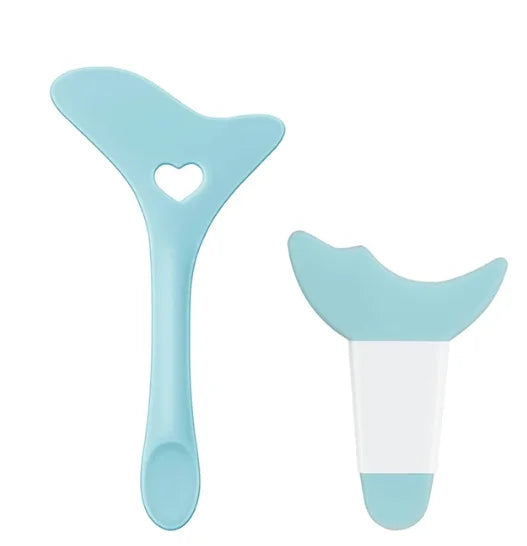 Reusable Silicone Eyeliner Guide Tools for Eye Makeup Winged Eyeliner Stencil Mascara Shield Applicator Set 2Pcs Set