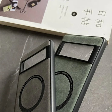 Shockproof Luxury Soft Leather Case For Google Pixel 9 7 8 Pro 6 XL 8A 7A 6A Magnetic Wireless Charging Magsafe Skin Feel Cover