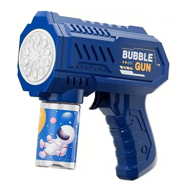 Automatic Unicorn Electric Bubble Gun Toy Fun Bubble Machine Automatic Soap Blower with Lights for Children Entertainment