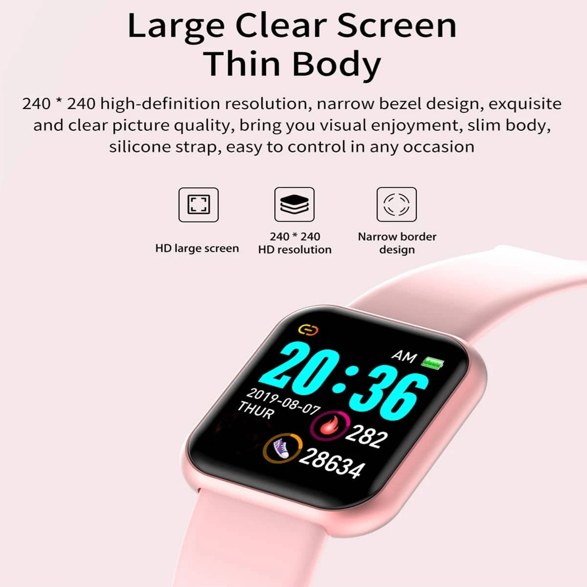 High Quality Multi Functional Smartwatch for Women Men Wristwatch Bluetooth Connected Phone Music Player Fitness Tracker Sport Bracelet Sleep Monitor Digital Watch