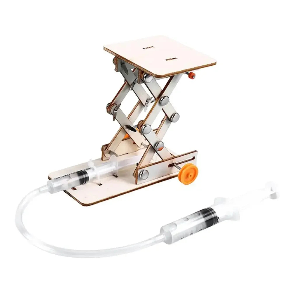 Physics Kids DIY Science Educational Toys Scientific Experiment Kit Hydraulic Lift Table Model School STEM Projects