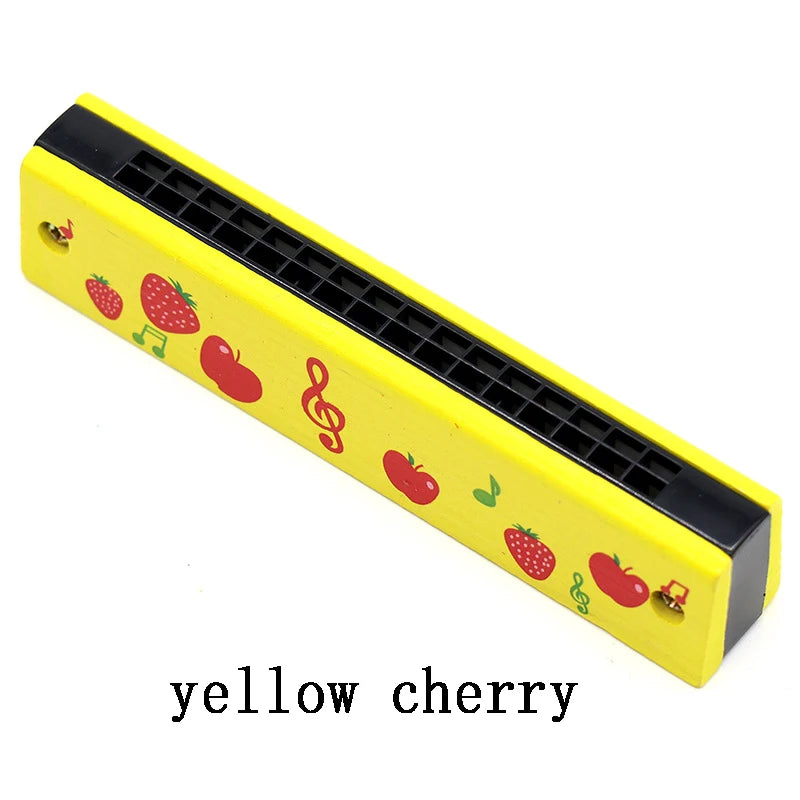 Colorful Wooden Harmonica Music Teaching Aids for Children Musical Instrument Toys Music Teaching Aids Puzzle Early Education Kindergarten Beginners
