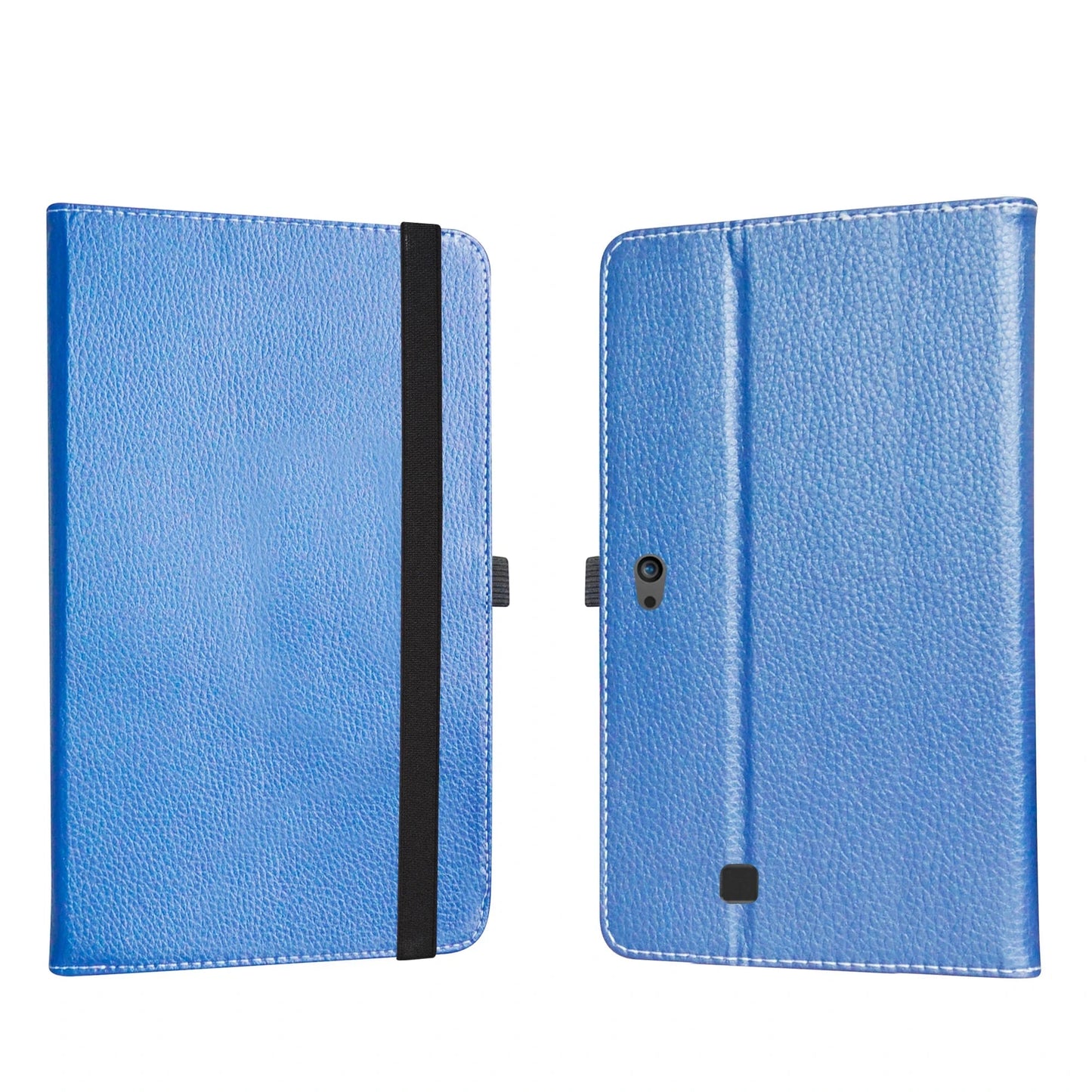Deluxe Leather Folio Case with Elastic Closure for Dell Latitude 5285 12.3" Tablet Folding Stand Protective Cover