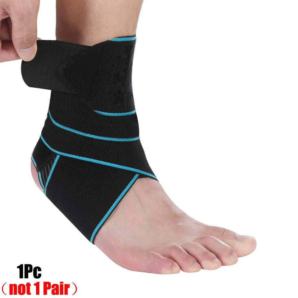 Professional Sports Ankle Strain Wraps Bandages For Fitness Running Elastic Ankle Support Brace Protector 1pc