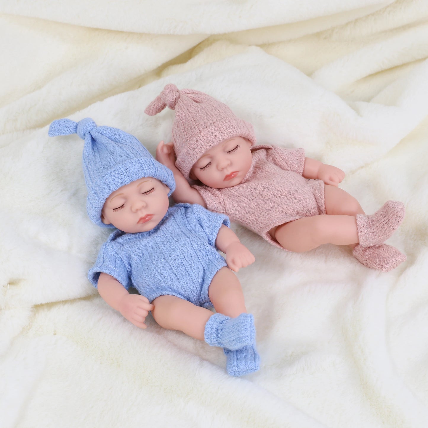 Cute Dress Up Silicone Baby Doll Toys Waterproof Vinyl Bebe Cute Mini Reborn Doll For Girls Birthday Great Gift 20cm