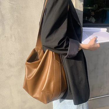 Elegant Pillow Style Casual Leather Handbag Purse for Women Ladies Large Capacity Shoulder Crossbody Boston Fashion Shopper Totes