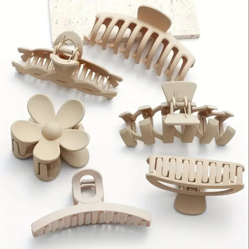 Fashion Women's Hair Claw Clips Set Headwear Large Hair Multiple Styles Shark Clips Barrette Hair Accessories