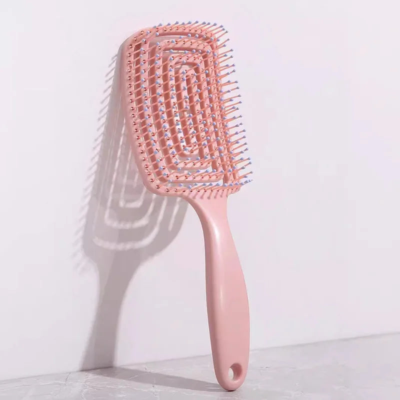 Hair Styling Hollow Out Brush Comb Scalp Massage Fast Blow Drying Detangling Hairbrush
