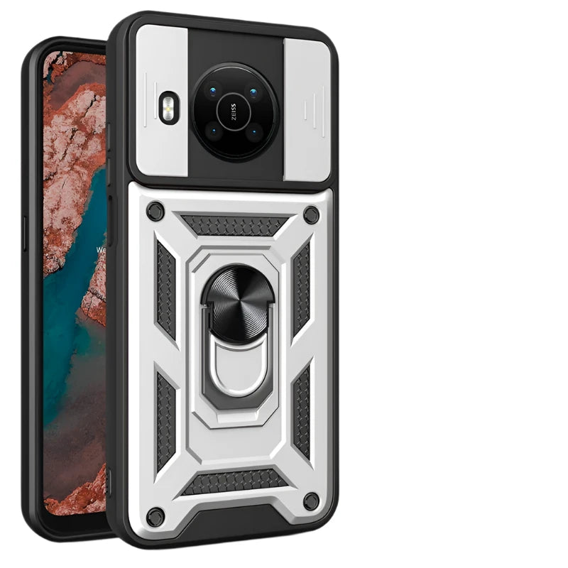 Shockproof Phone Case for Nokia X100 G20 G10 C30 C20 C10 C1 Camera Protection Ring Stand Magnetic Back Cover