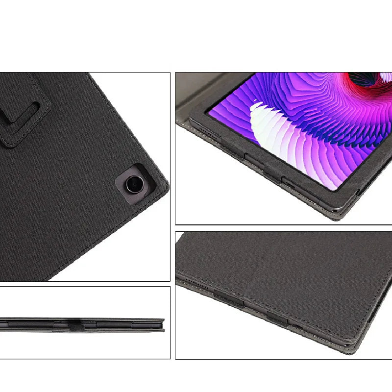 Luxury Leather Folio Stand Case for Motorola Moto Tab G62 10.6" Tablet PC Magnetic Cover with Hand Strap