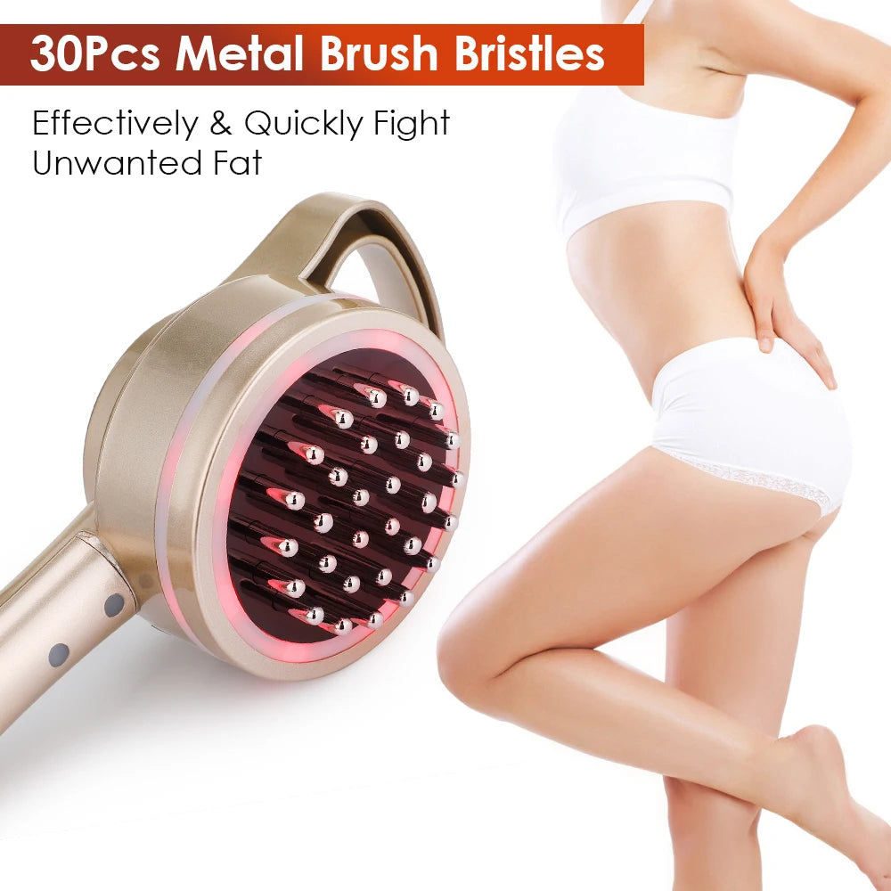 Anti Cellulite Electric LED Fat Burner Heating and Slimming Massager Body Shaping Health Care Meridian Brush