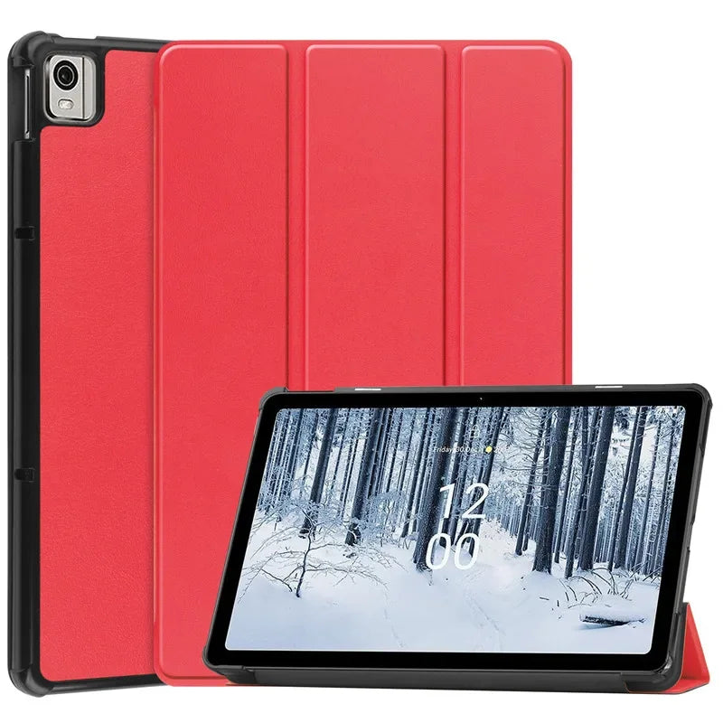 Protective Slim Leather Case for Nokia T21 T20 10.4" inch Tablets Tri-Folding Stand Magnetic Flip Cover