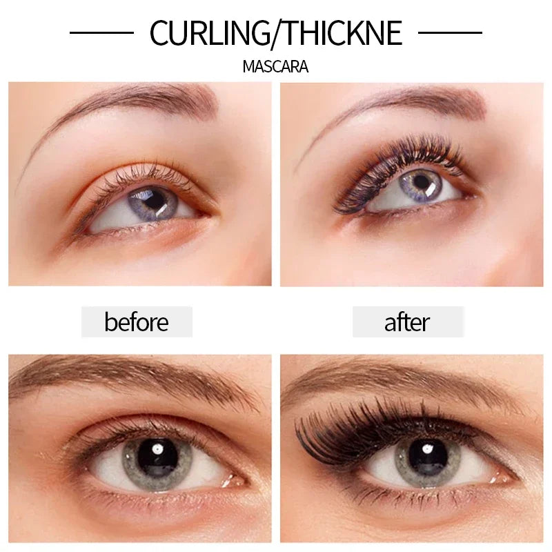 Beauty Set Liquid Eyeliner Pencil + 4D Waterproof Mascara Cosmetics Kit Eye Liner Thick Curling Mascara Eyebrow Pencil Eyes Makeup