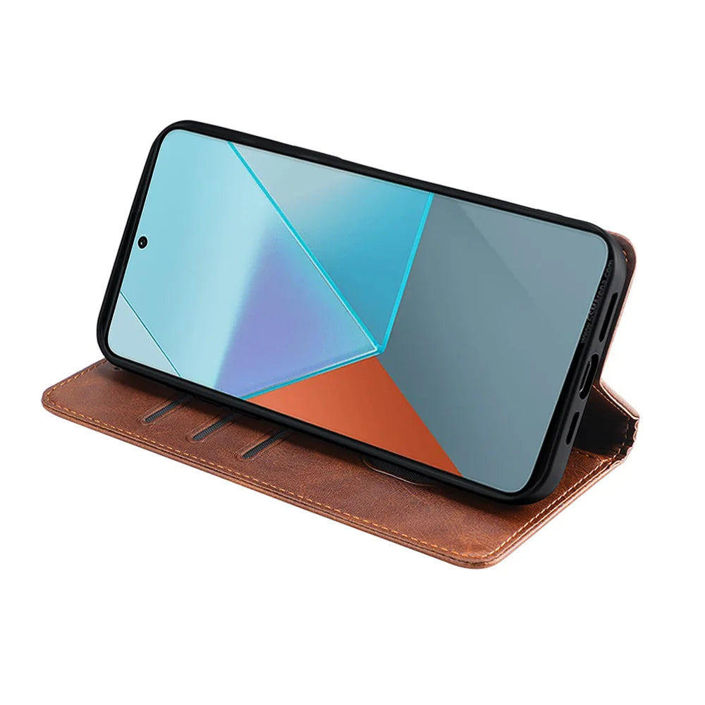 Deluxe Leather Wallet Phone Case for Huawei Pura 70 Ultra P60 P50E P50 P40 Pro Plus P30 Lite Multiple Card Slots Stand Function Protective Cover