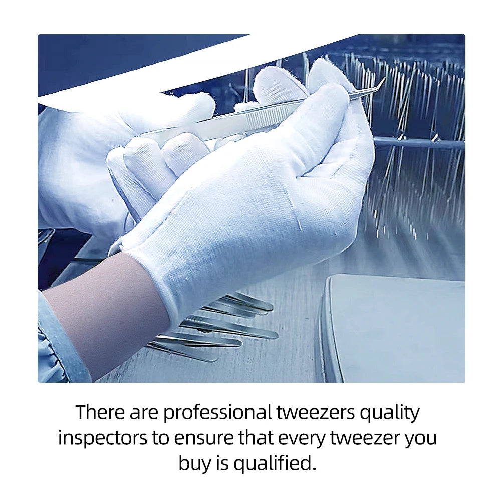 Stainless Steel Eyelashes Extension Eyebrow Tweezers Makeup Stainless Steel Eyelash Accurate Clip