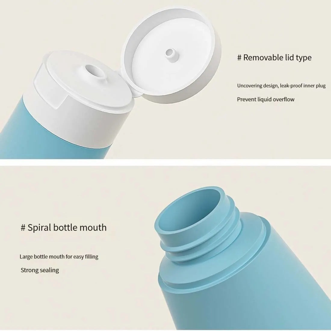 Portable Travel Set Tube Squeeze Refillable Bottles Skin Care Products Dispensing Ottle Lotion Hand Cream Body Wash Travel Set Fill Empty