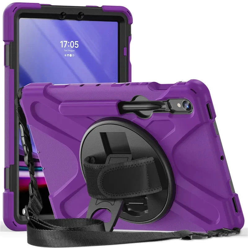 Heavy Duty Shockproof Tablet Case for Samsung Galaxy Tab S10 S9 S8 Ultra 14.6 S7 11" Plus FE 12.4 Inch Kids Proof Shoulder Strap S Pen Holder Cover