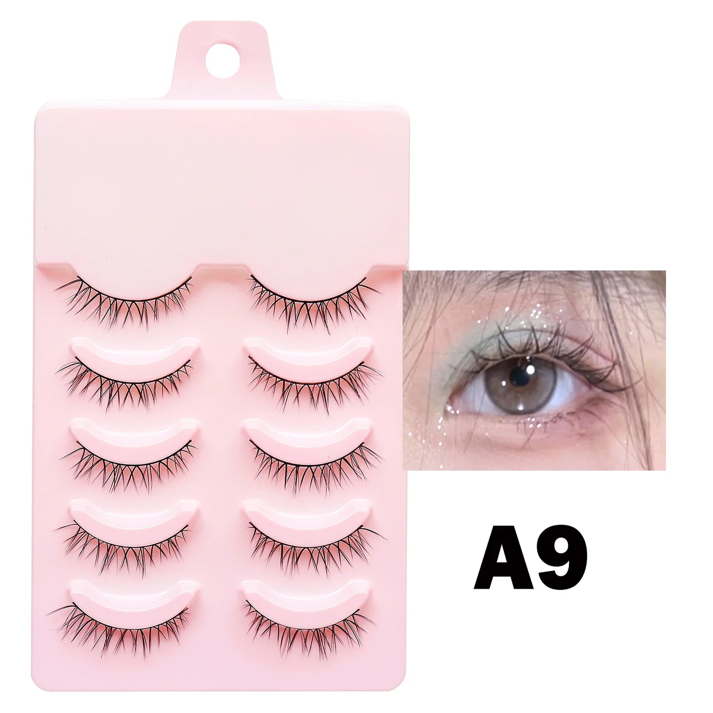 Wispy Manga Style Eyelashes Soft Natural Thick False Daily Eye Lashes Dating Makeup Eye Accessories 5 Pairs - 10pcs