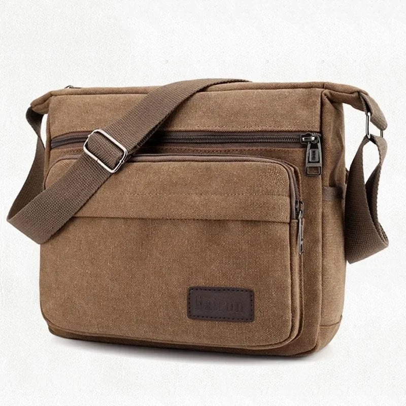 Modern Fashion Canvas Single Shoulder Messenger Bag for Men Women Unisex Travel Crossbody Bag Outdoor Casual Satchel Vintage Bags