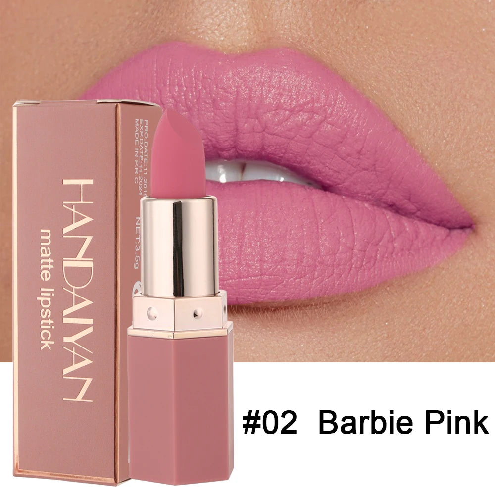 Gorgeous Matte Velvet Finish Lipstick, Non-Fading, Non-Stick Cup Long-Lasting, Smooth Matte Lip Color Waterproof Smudge-proof