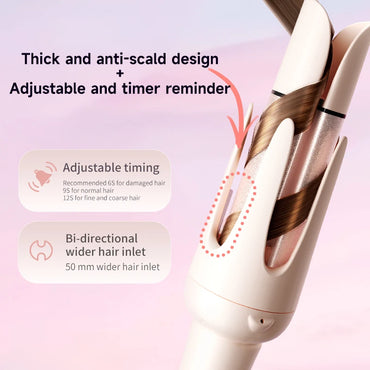 3 in 1 Automatic Rotating Ceramic Hair Curling Iron Professional Hair Roller Stick 28mm 32mm 40mm Curling Wand Hair Waver