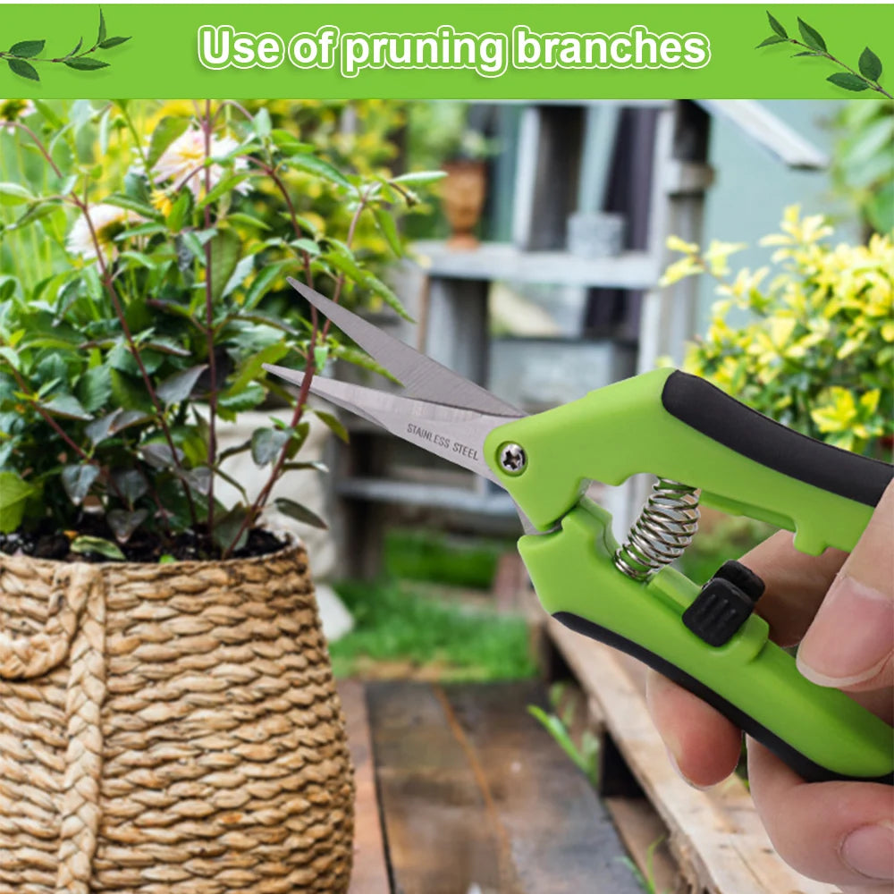 Pruning Gardening Scissors Shears Tools Bonsai Branch Cutting Fruit Picking Weeds Potted Flowers