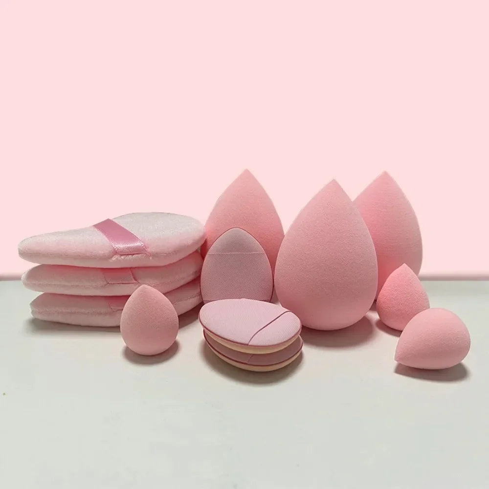Makeup Blender Sponges 12pcs Set Soft Cosmetic Puff Foundation Sponges Powder Beauty Egg Women Make Up Beauty Tools Accessories