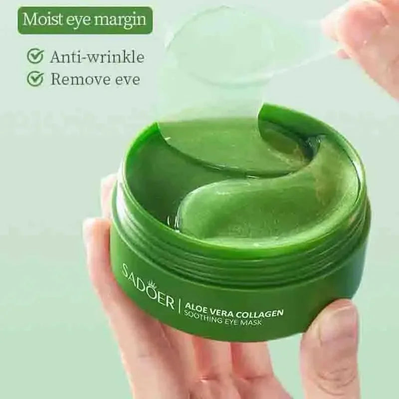 Moisturizing Anti Wrinkle Aloe Vera Collagen Eye Mask Pads 60pcs Anti Dark Circles Eyes Bags Eye Patches Skin Care Products
