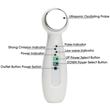 Anti Wrinkle and Anti Acne Ultrasonic Cavitation Facial Cleaner Slimming Skin Tightening Lifting Massager