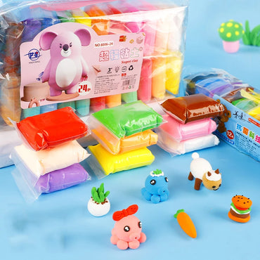 Super Light 36 Color Modelling Clay Air Dry Polymer with 3 Tools Soft Creative Educational Slime DIY Toys for Kids Gifts