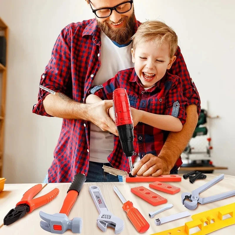 Children Toy Tools Kits Engineer Simulated Repair Tool Set Electric Drill Screwdriver Play House for Kids