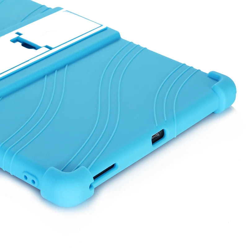 Silicone Shockproof Case with Kickstand for Motorola Moto Tab G70 G62 Tablet Stand Protector Cover