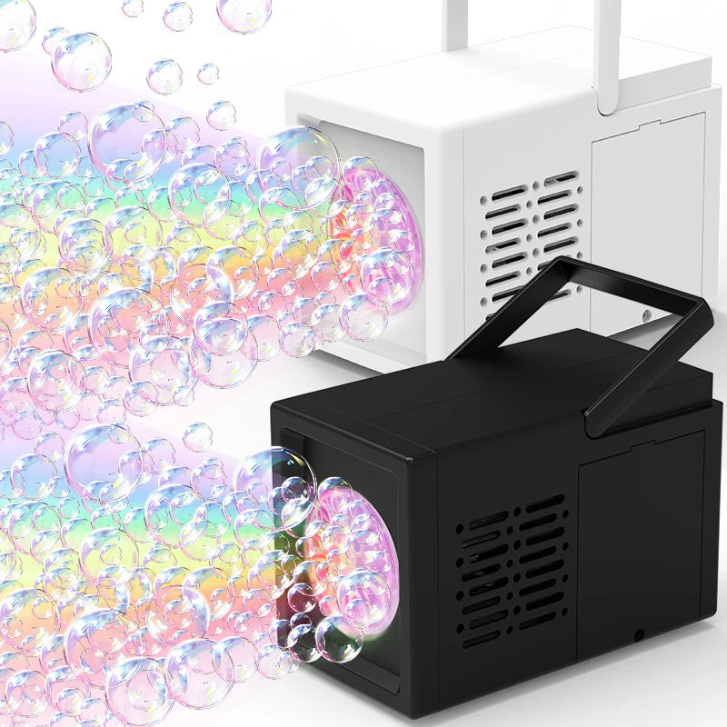Fully Automatic 10 Hole Bubble Blowing Handheld Electric Bubble Machine Toy