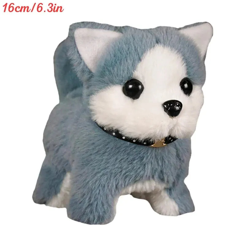 Interactive Electronic Walking and Barking Plush Puppy Dog Toy with Remote Control Leash for Kids Children Toddlers