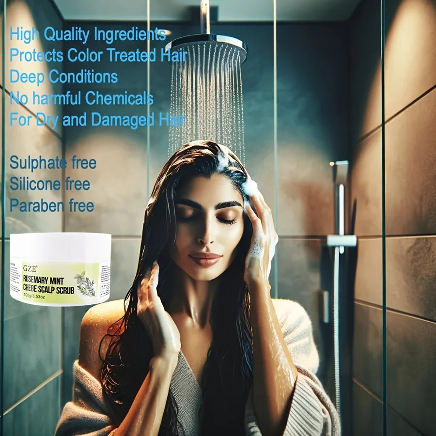 Rosemary Mint Exfoliating Scalp Scrub, Scalp Exfoliator for Build Up, Hair Exfoliating Scrub for Scalp Hair Care