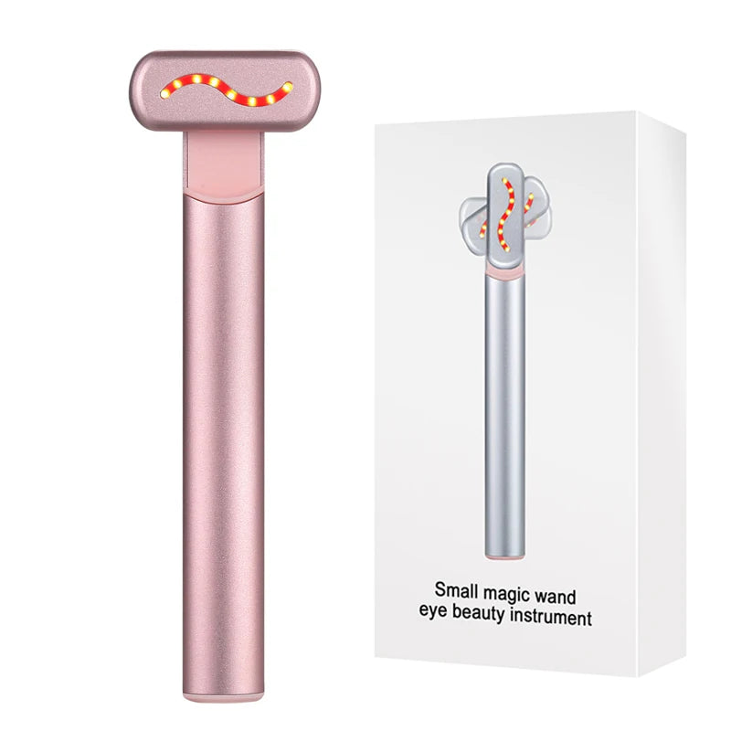 Red Light EMS Microcurrent Face Lifting Facial Eye Neck Wand Massager Skin Tightening Anti Wrinkle Skin Care Beauty Tool