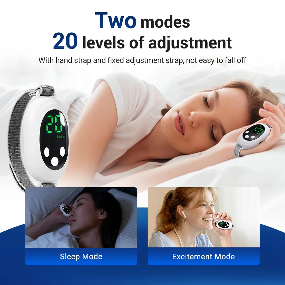 Smart Micro-Current Handheld Sleep Aid Instrument Relieves Stress Anxiety Insomnia Improves Sleep Palm Pulse Sleep Helper