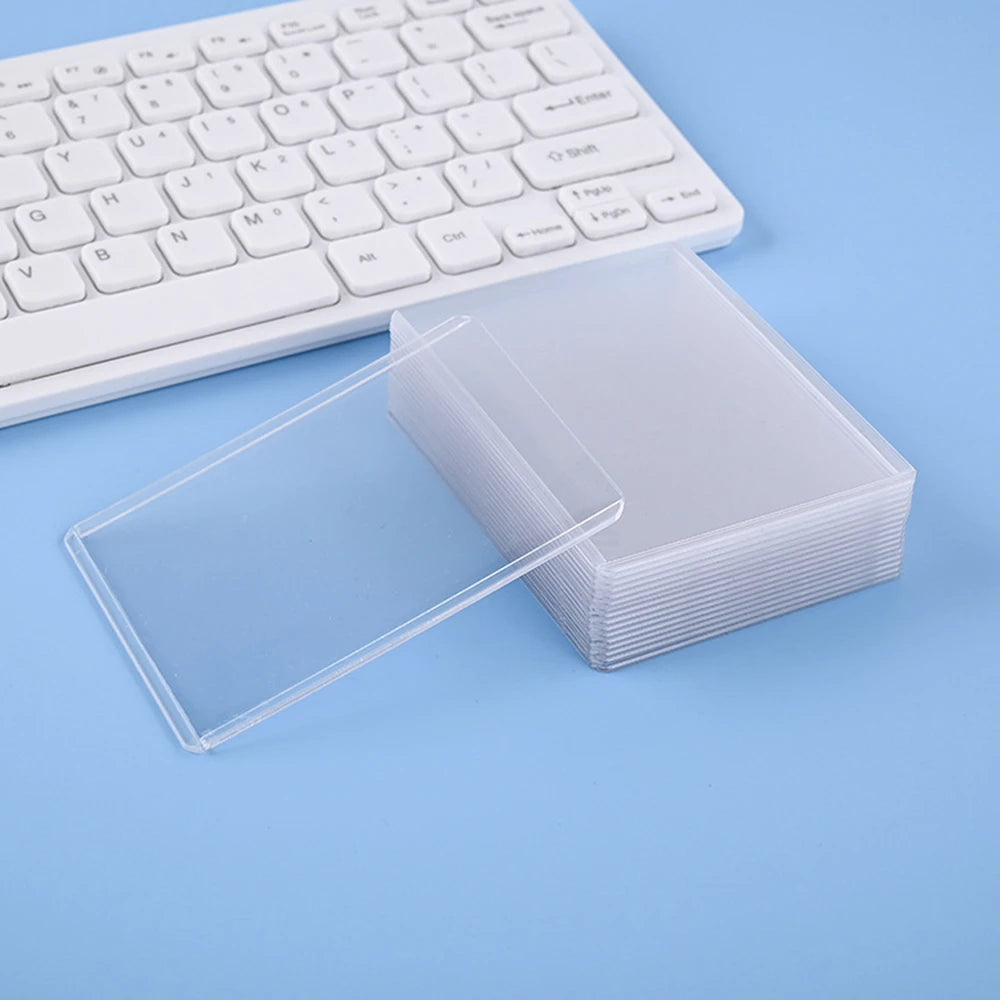 Transparent PVC Plastic Card Sleeves Game Trading Sports Cards Hard Plastic Protective Holders Cases 25pcs