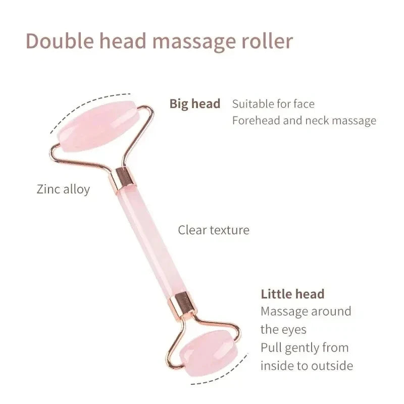 Relaxing Face, Neck and Body Massage Roller Beauty Scraping Double-ended Massager Stick Resin To Unblock And Relax Non-Rose