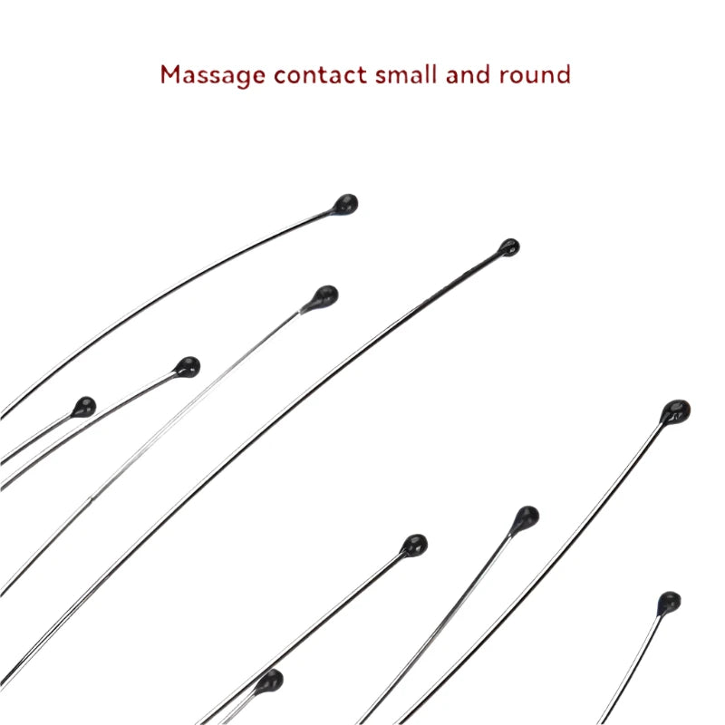 Stainless Steel Octopus Claw Head Massager Relaxer Engraved Scalp Scratcher Itch Reliever