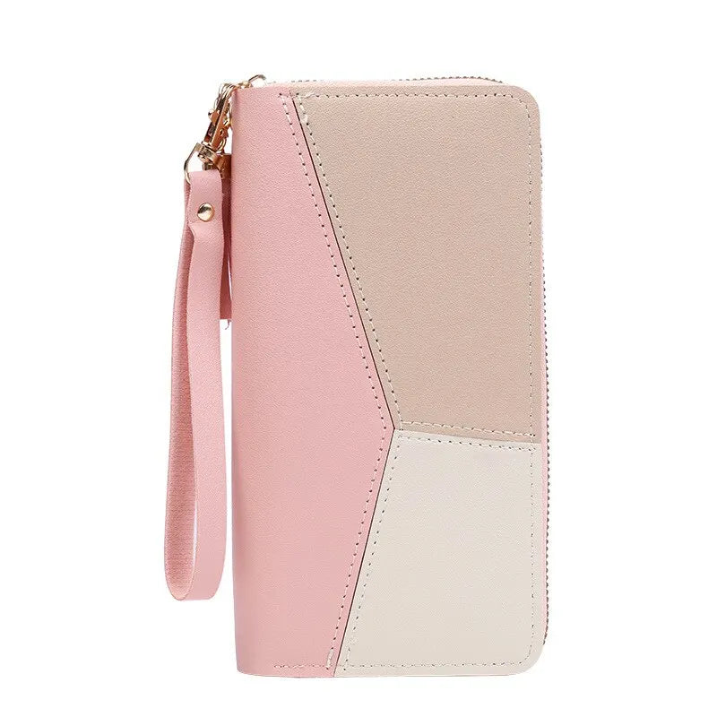 Beautiful Fashion Zipper Women's Wallets Long Purses Handbags Coin Purse Cards Holder PU Leather Billfold Wallet