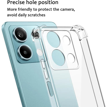Clear TPU Silicone Phone Case For Xiaomi Redmi Note 13 12 12S 12T 11 11T 11S 10 10S Pro Plus Pro+ Shockproof Soft Ultra Thin Shell Cover
