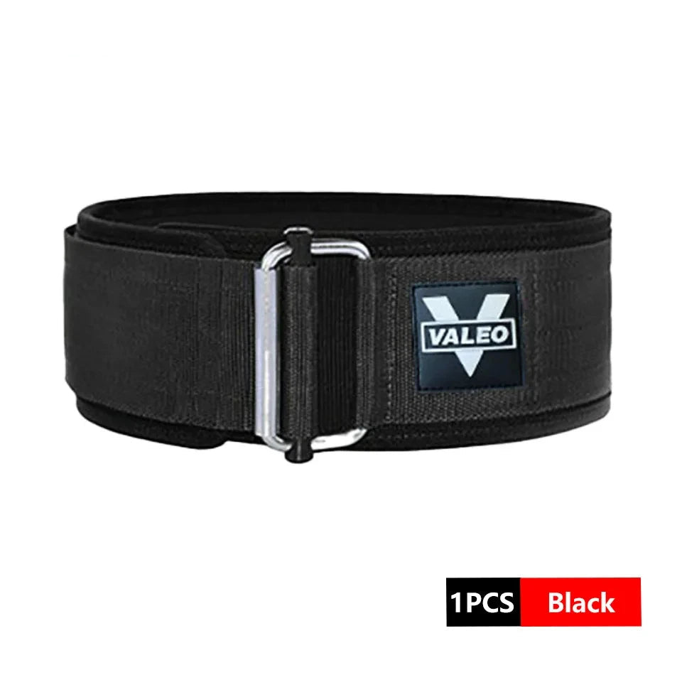 Adjustable Quick Locking Weightlifting Nylon Waist Back Belt for Men and Women Deadlifting Squatting Lifting Gym Powerlifting Back Support