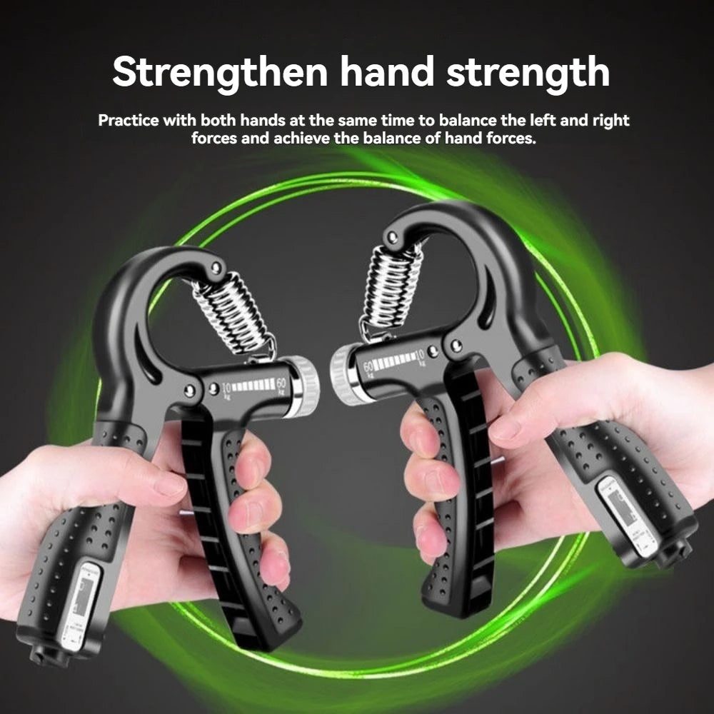 Adjustable Grip Hand Strength Grips Men's Professional Training Arm Strength Rehabilitation Stress Reduction Wrist Count Grips up to 60kg Resistance