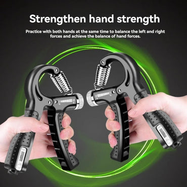 Adjustable Grip Hand Strength Grips Men's Professional Training Arm Strength Rehabilitation Stress Reduction Wrist Count Grips up to 60kg Resistance