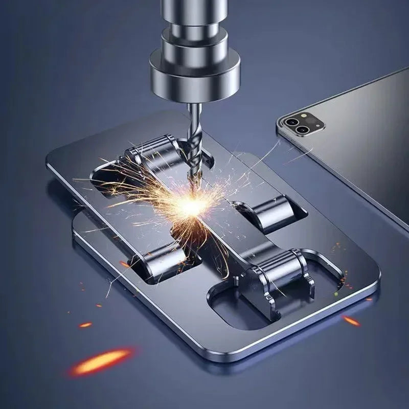 Universal Metal Foldable Desk Tablet Phone Holder Mount Stand for Apple iPad iPhone and other Brands Aluminum Alloy Desktop Bracket