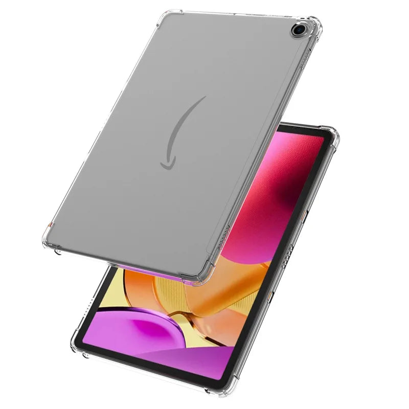 Protective Clear Soft Silicone Case for Amazon Fire Max 11 inch Transparent Slim Back and Edges Tablet Cover