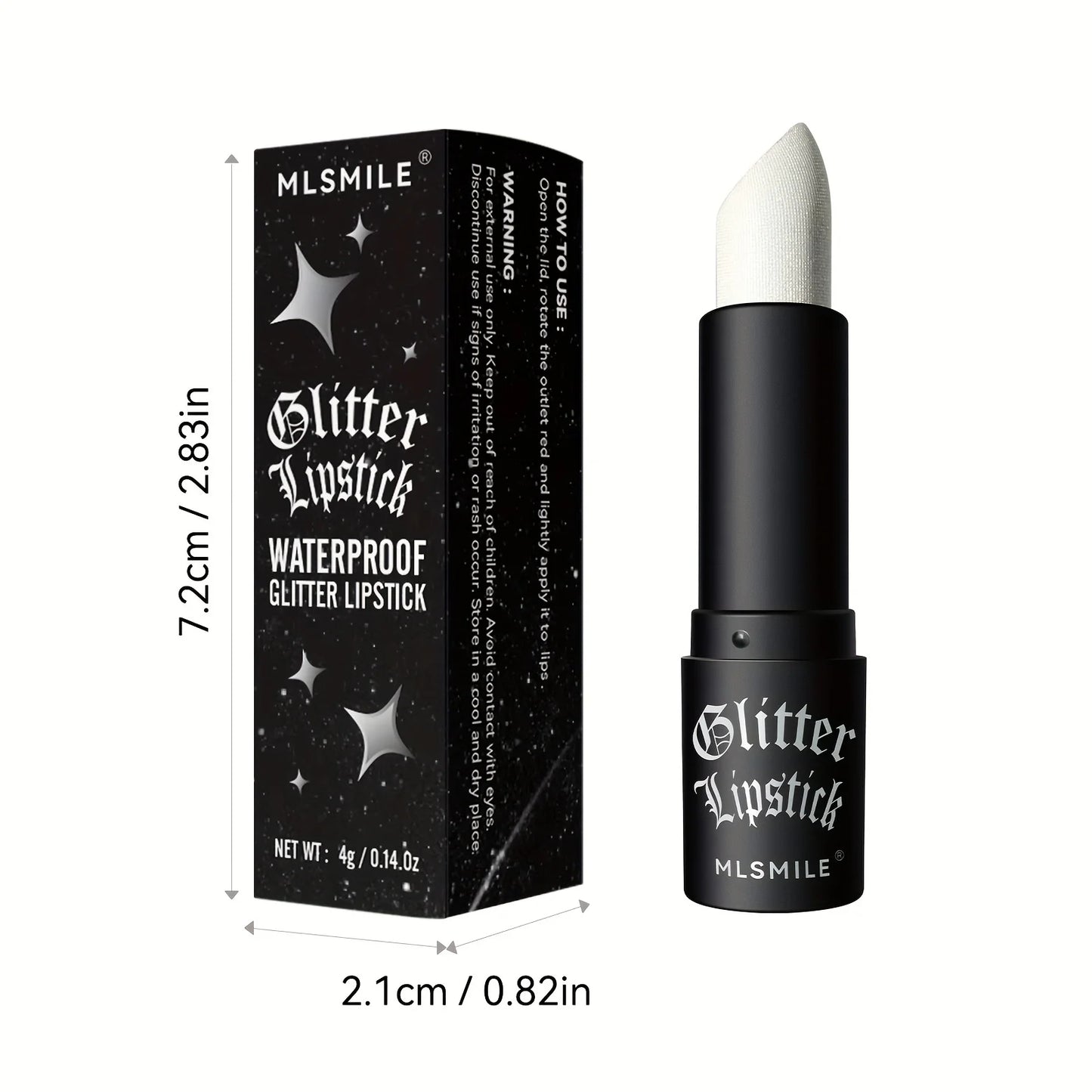 Hydrating Sparkling Glitter Lipstick Nonstick Shine Highly Pigmented Formula Gives Metallic Finish Lip Makeup