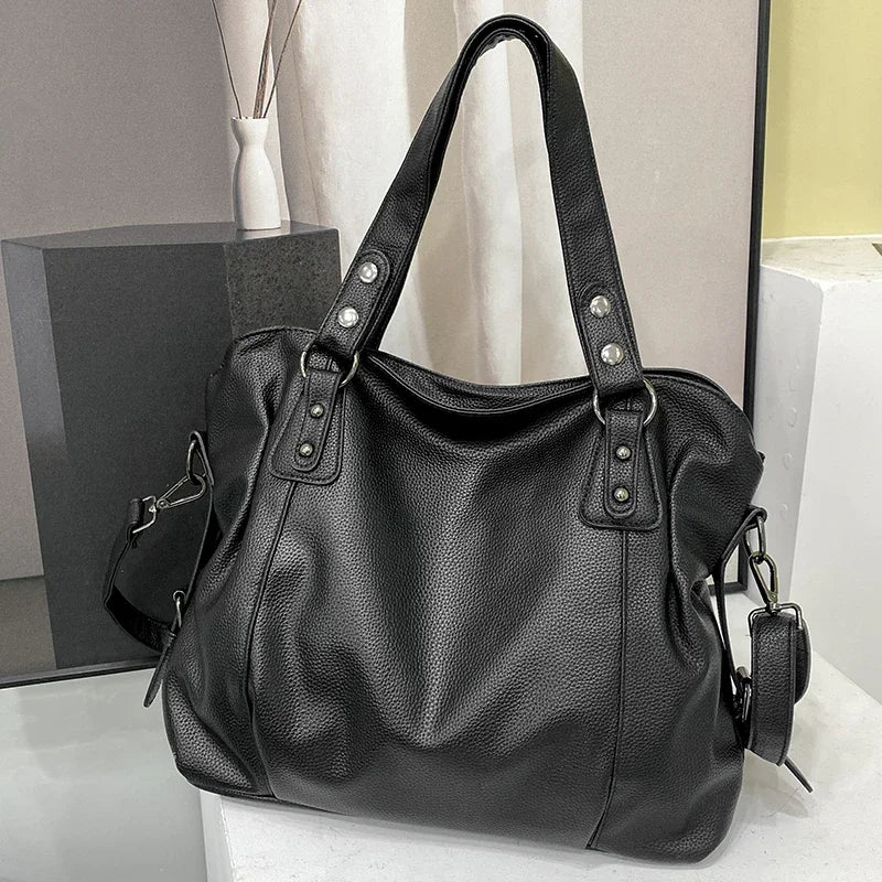 Stylish Large Capacity Women's Pillow Style Purse Handbag Shoulder Tote Bag Soft Leather Messenger Bags Women Shopper Bag