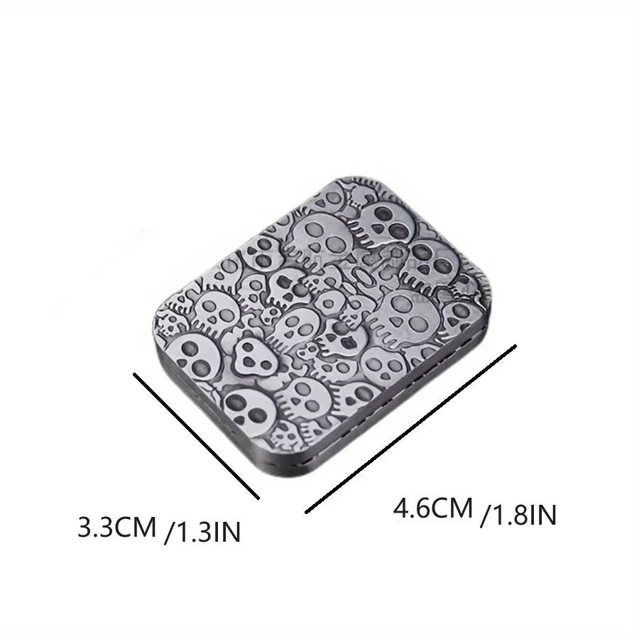 Metal Card Fidget Slider Toys Poker Push Card Fidget Stress Relief Haptic Coin Office Desk Toys Gifts
